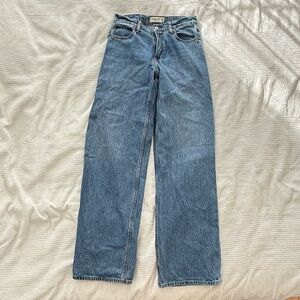 Abercrombie & Fitch Blue Wide Leg Jeans